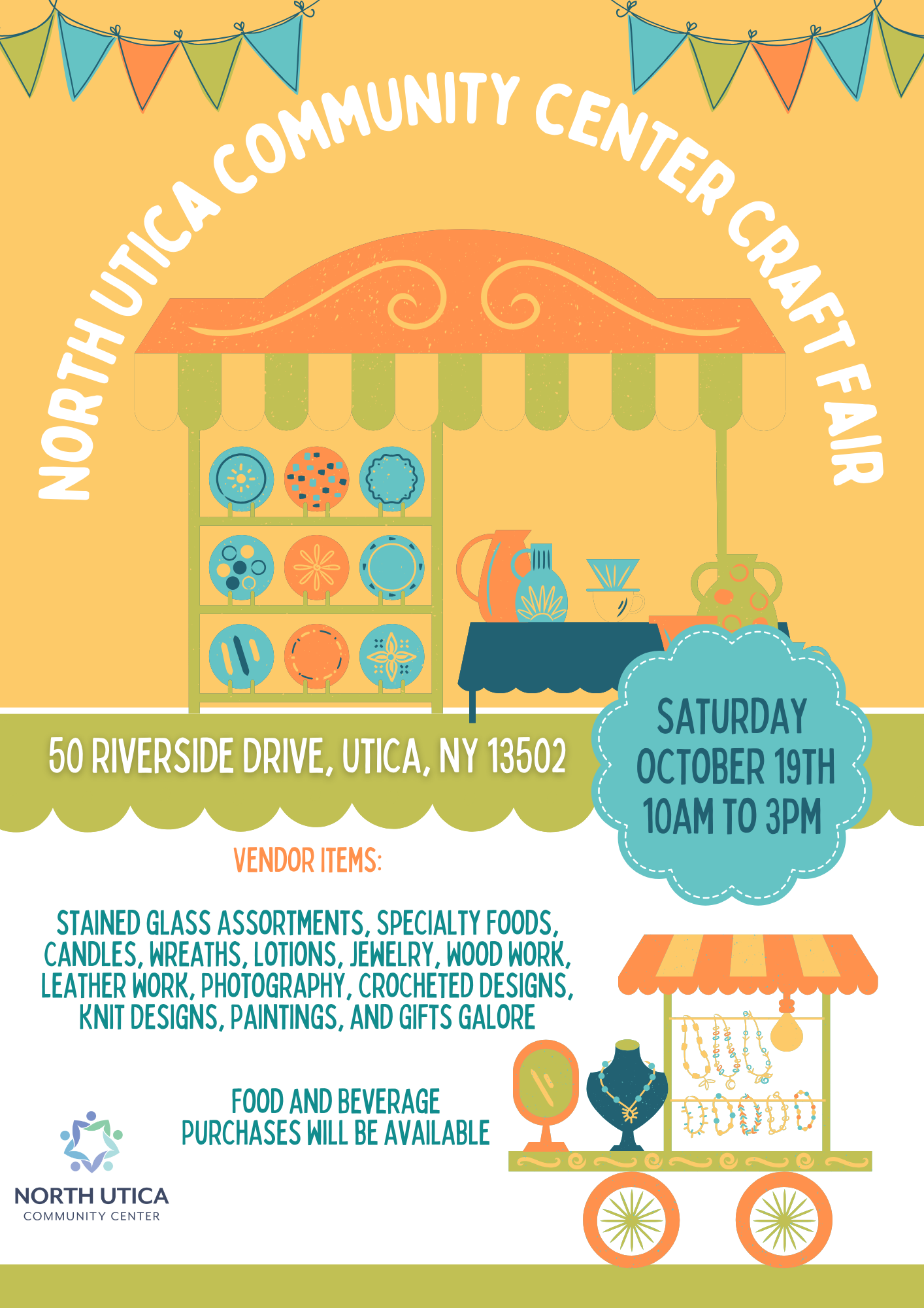 Fall Craft Fair planned at North Utica Community Center Saturday, October 19th background image